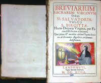 Breviarium Sacrarum Virginvm Ordinis SS. Salvatoris,...