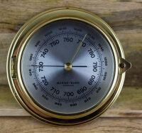 Marine-Baro Compens  Barometer/ Messing/ Bullauge